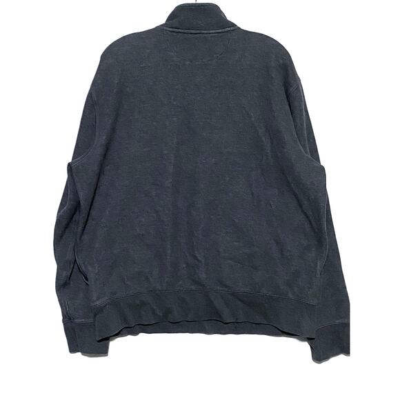 J Crew Charcoal Gray Sweater Quarter Zip Pullover Sweatshirt 2 Pocket Mens XL - Picture 6 of 9